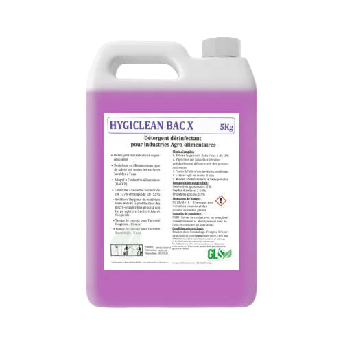GLS Hygiclean BAC X - Détergent Désinfectant (5Kg)