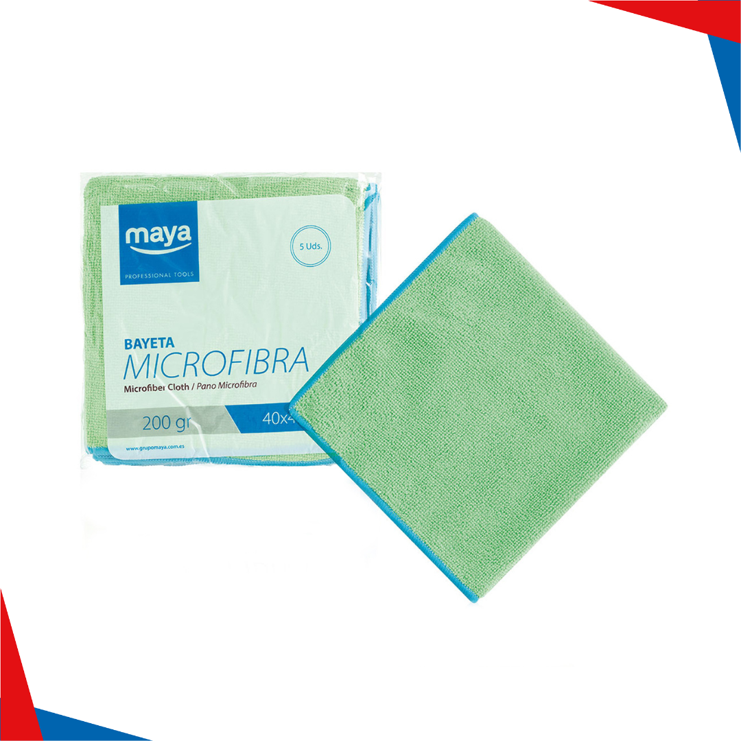 TORCHON MICROFIBRE 40X40 200G VERT MAYA