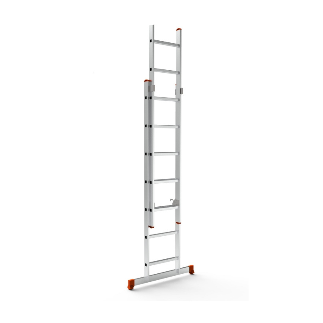 ECHELLE INDUSTRIELLE ALUMINIUM DOUBLE 7+7 3.90M