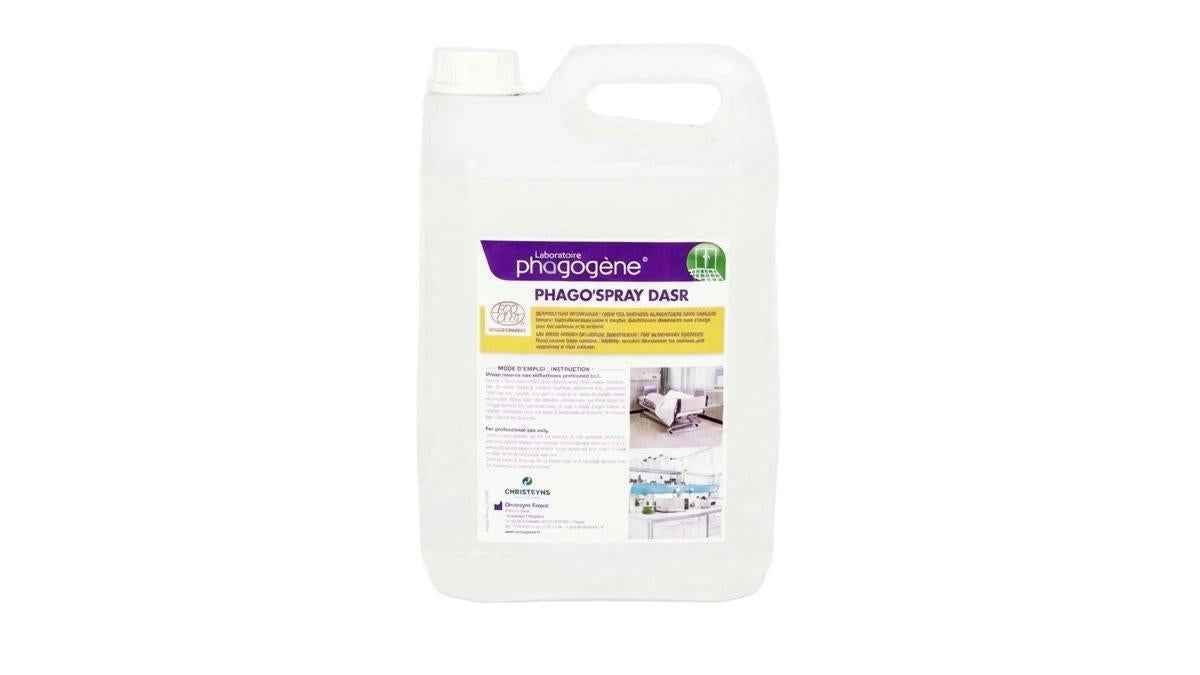 Christeyns PHAGO'SPRAY DASR - Désinfectant de Surface Hydro-alcoolique (5L)