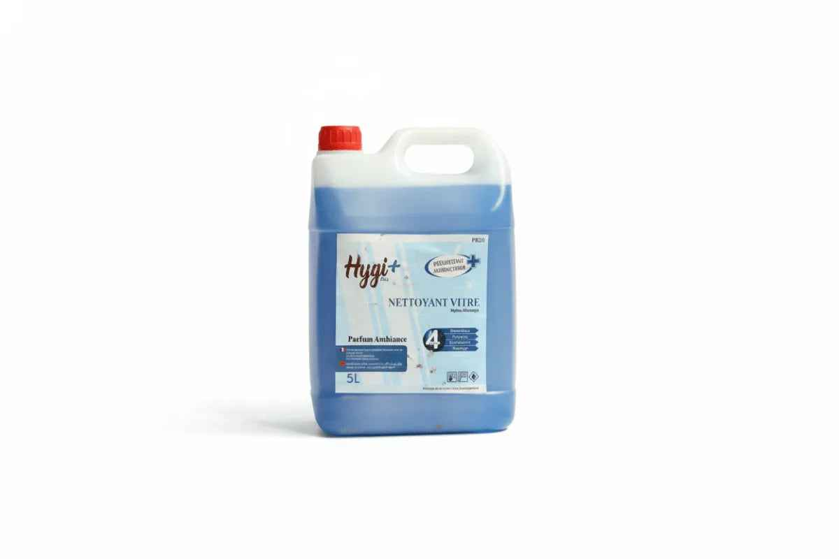 Hygi+ Nettoyant Vitre Professionnel 5L - Haute Efficacité & Anti-Traces - Papla Boutique