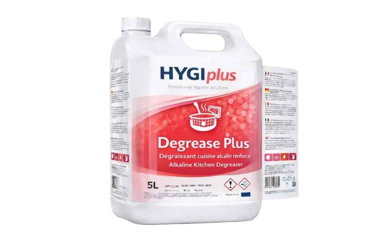 HYGIplus - Degrease Plus Dégraissant Cuisine Alcalin Renforcé (5L)