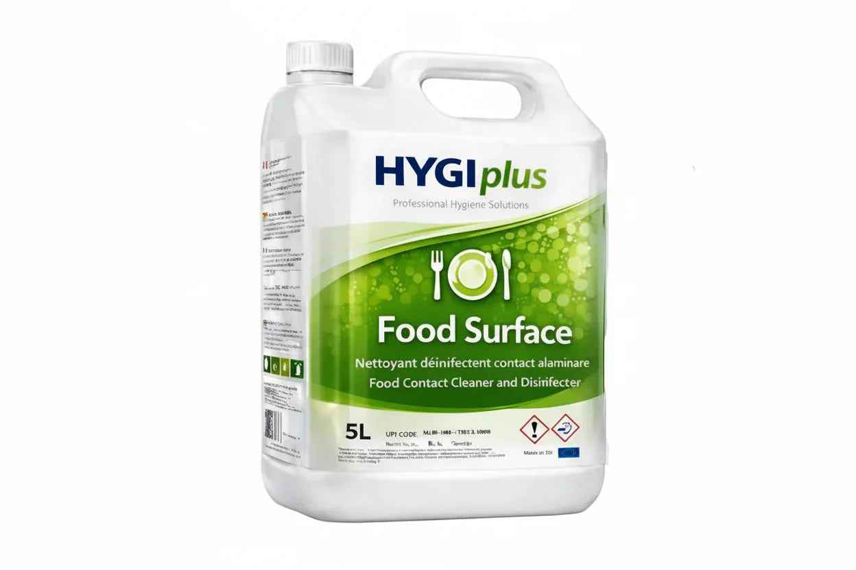 HYGIplus - Food Surface Nettoyant Désinfectant Contact Alimentaire (5L)