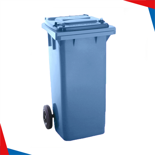POUBELLE GARAGE 240L BLEU MAYA