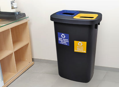 POUBELLE DE TRI SELECTIF 90 LITRES