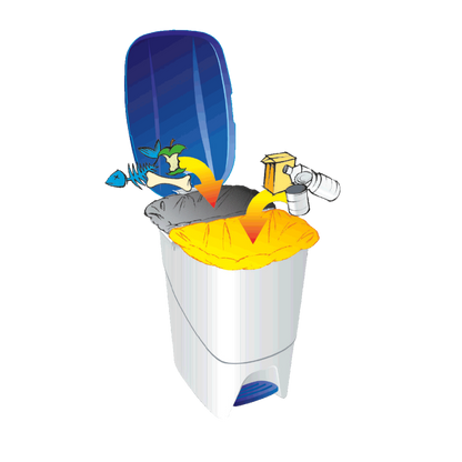 POUBELLE À PÉDALE 25 LITRES