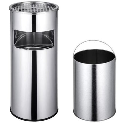 CENDRIER POUBELLE EN ACIER 12L