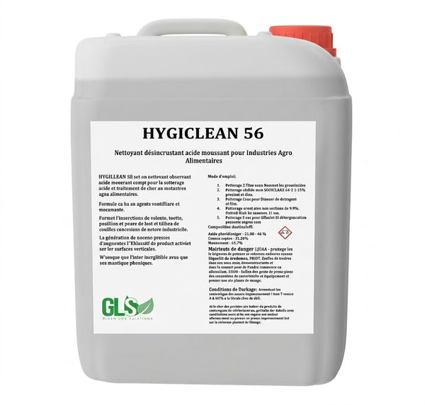 Nettoyant Acide Moussant Industrie Agroalimentaire – Hygiclean 56