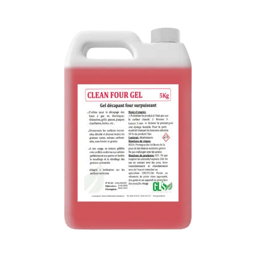 GLS CLEAN FOUR GEL - Décapant Four Surpuissant (5Kg)