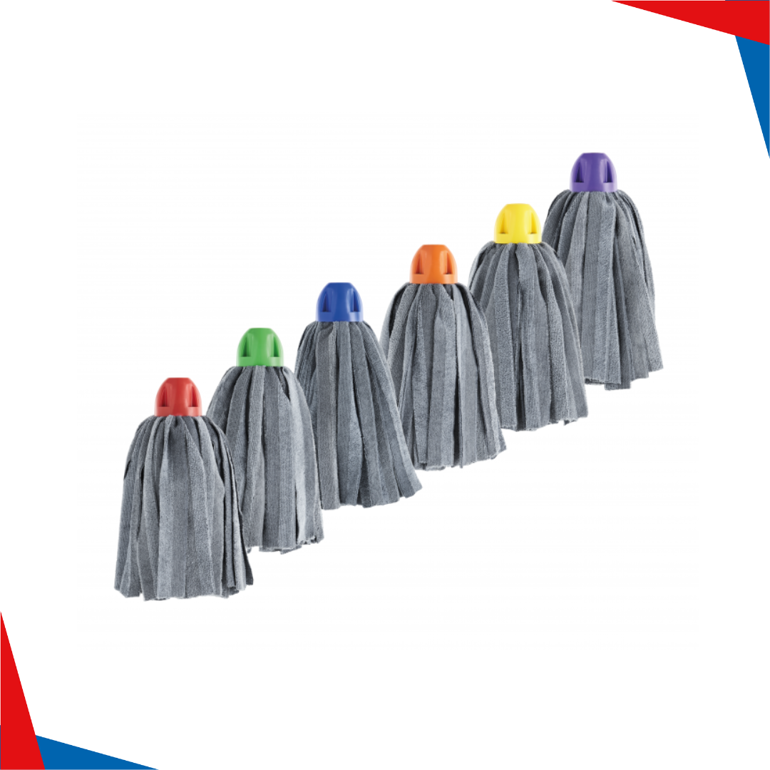 BALAI MOP MICROFIBRE GRIS/JAUNE – Image 2