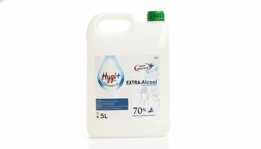 Hygi+ Plus EXTRA-Alcool - Solution Hydro-alcoolique 70% - Bidon 5 Litres