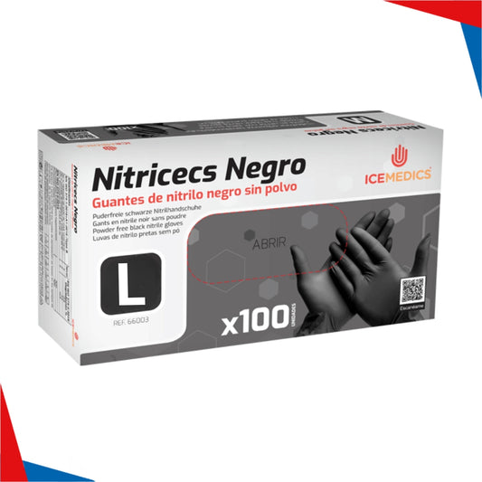 GANT JETABLE NITRILE NOIR ICEMEDICS – Image 2