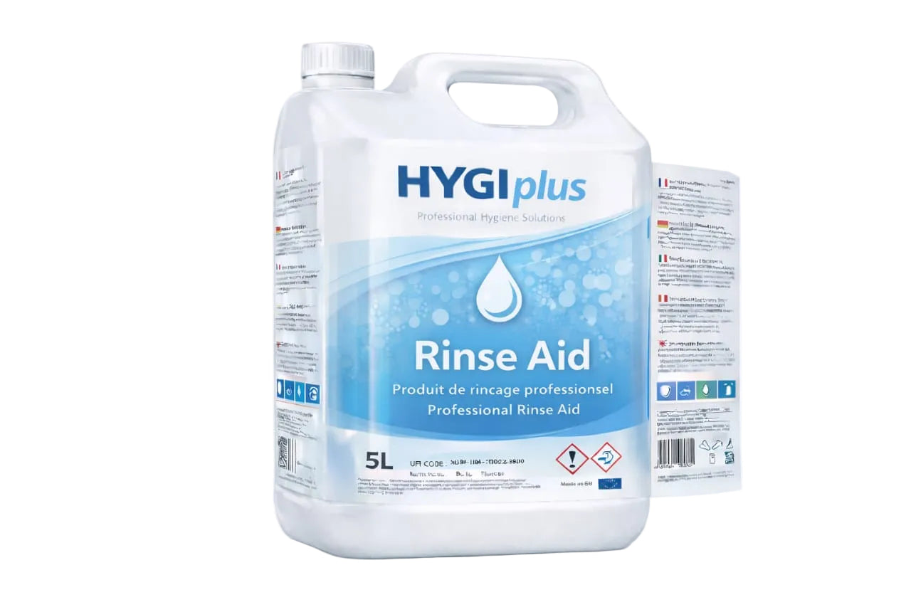 HYGIplus - Rinse Aid Produit de Rinçage Professionnel (5L)