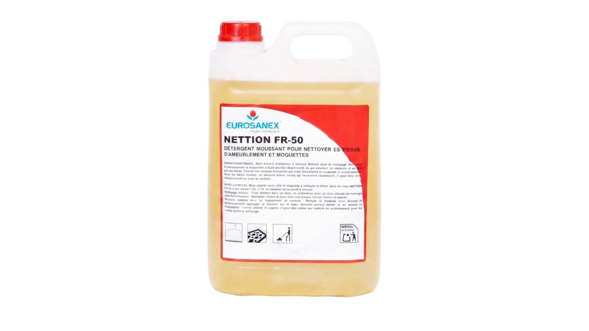 Eurosanex NETTION FR - 50 - Shampoing Moussant pour Moquettes & Tissus (5L) - Papla Boutique