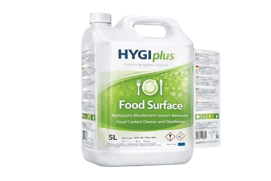 HYGIplus - Food Surface Nettoyant Désinfectant Contact Alimentaire (5L) - Papla Boutique