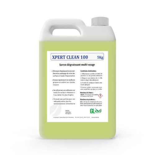 Xpertclean 100 - Nettoyant Dégraissant Moussant Professionnel (5 Kg) - Papla Boutique